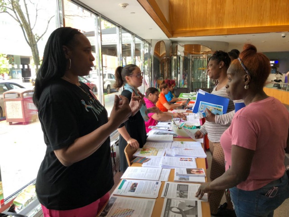 See, Test & Treat event at Montefiore, spring 2019.