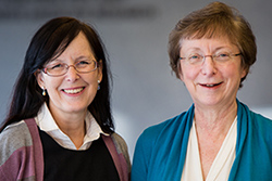 Drs. Dianne Cox and Barbara Birshtein